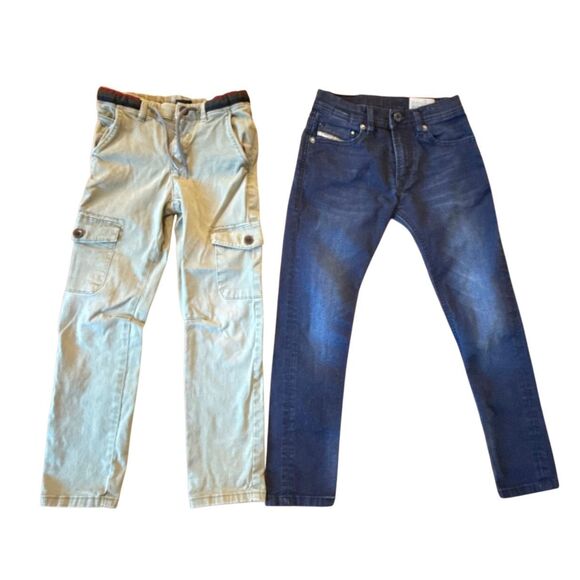 Boys Diesel Mayoral skinny Jean bundle size 6/7 - Picture 1 of 10